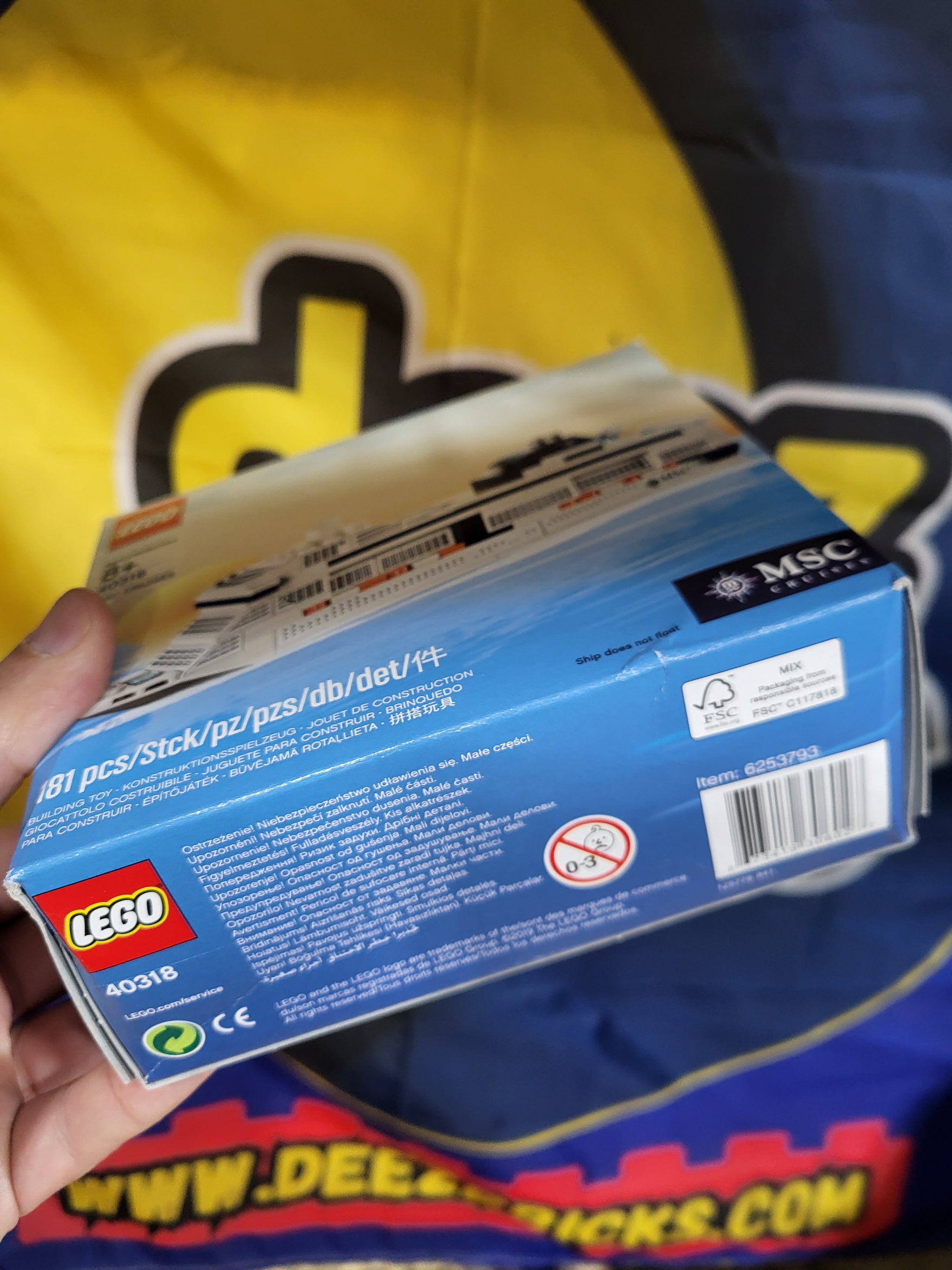 Lego #40318 MSC Cruises *box imperfections* – deezbricks
